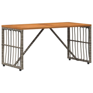 Grauer Outdoor-Tisch 80x40 cm
