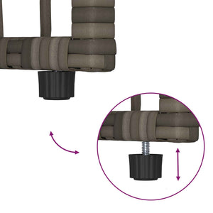 Grauer Outdoor-Tisch 80x40 cm