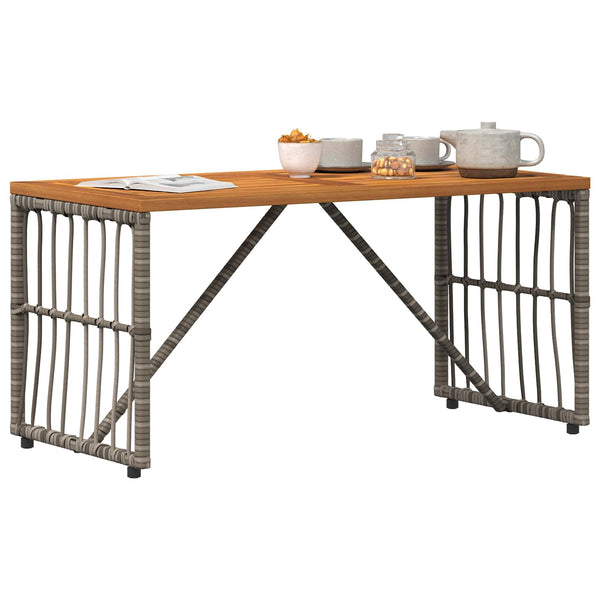 Grauer Outdoor-Tisch 80x40 cm