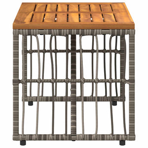 Grauer Outdoor-Tisch 80x40 cm