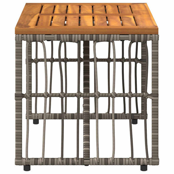 Grauer Outdoor-Tisch 80x40 cm