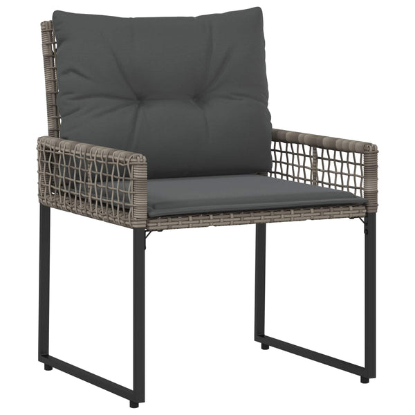 Gartenmöbel Set Grau mit Kissen, 5-teilig