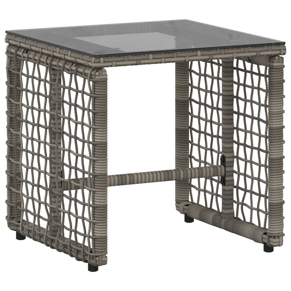Gartenmöbel Set Grau Marineblau 5-teilig