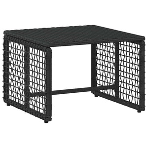 Gartenmöbel Set Schwarz Türkis 5-teilig