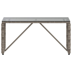 Gartentisch Grau Schwarz 80x40x40 cm