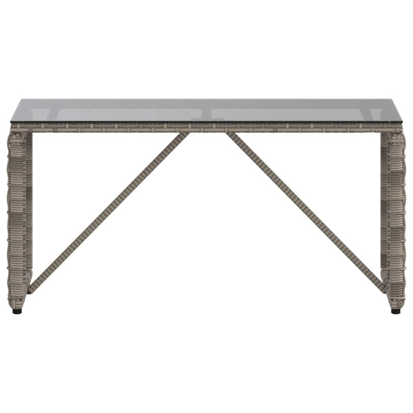 Gartentisch Grau Schwarz 80x40x40 cm
