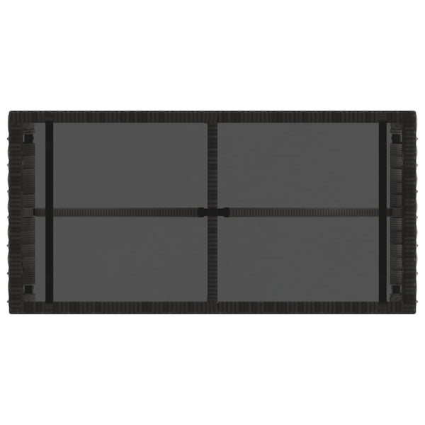 Gartentisch Grau Schwarz 80x40x40 cm