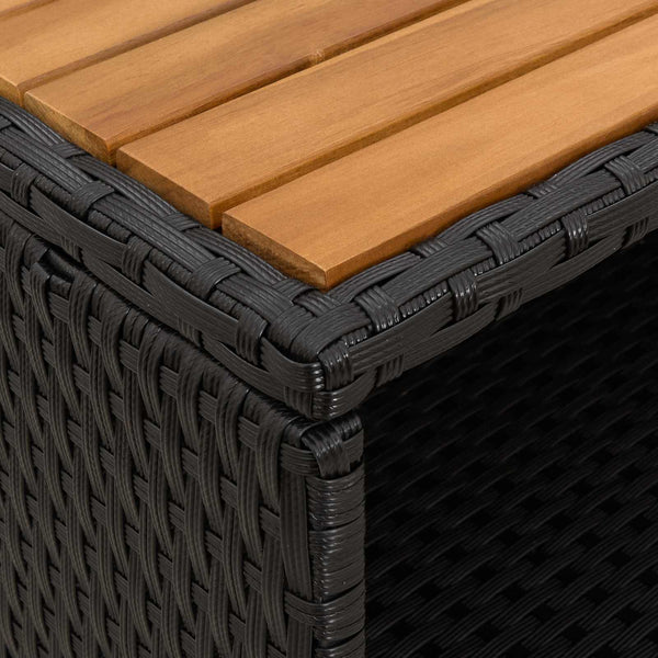 Schwarzer Rattanschrank 70x50x87cm