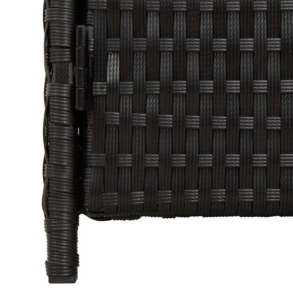 Schwarzer Rattanschrank 70x50x87cm