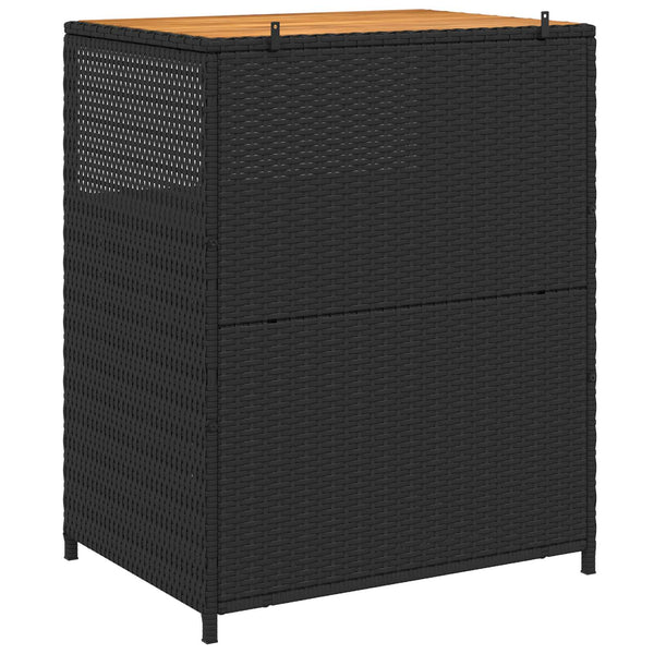 Schwarzer Rattanschrank 70x50x87cm