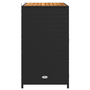 Schwarzer Rattanschrank 70x50x87cm