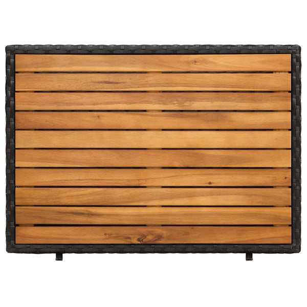 Schwarzer Rattanschrank 70x50x87cm