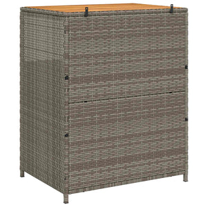 Grauer Rattan Schrank mit Tür