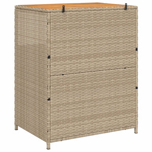 Beiger Rattan Schrank mit Tür