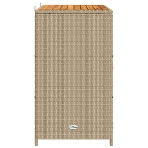 Beiger Rattan Schrank mit Tür