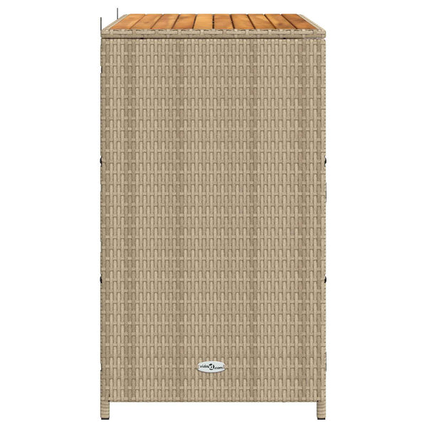 Beiger Rattan Schrank mit Tür