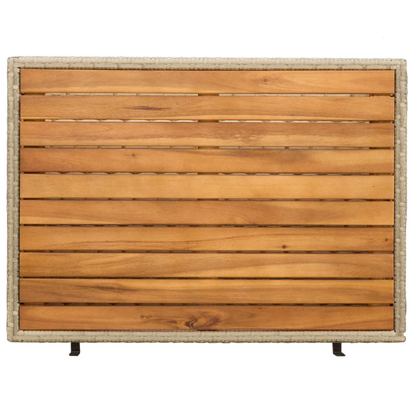 Beiger Rattan Schrank mit Tür
