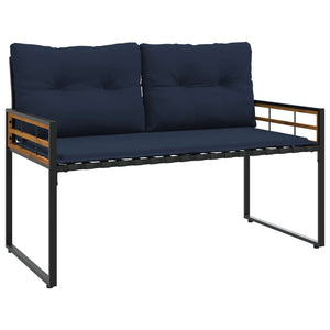 Gartenmöbel Set Marineblau 4-teilig