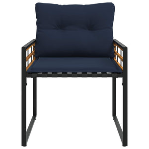 Gartenmöbel Set Marineblau 4-teilig