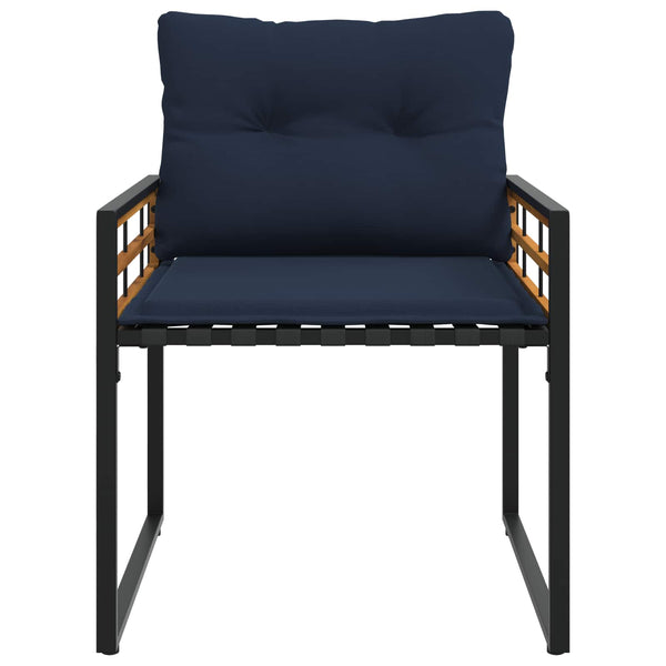 Gartenmöbel Set Marineblau 4-teilig