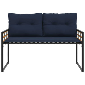 Gartenmöbel Set Marineblau 4-teilig