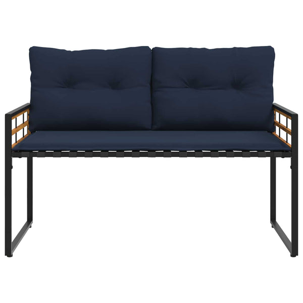 Gartenmöbel Set Marineblau 4-teilig