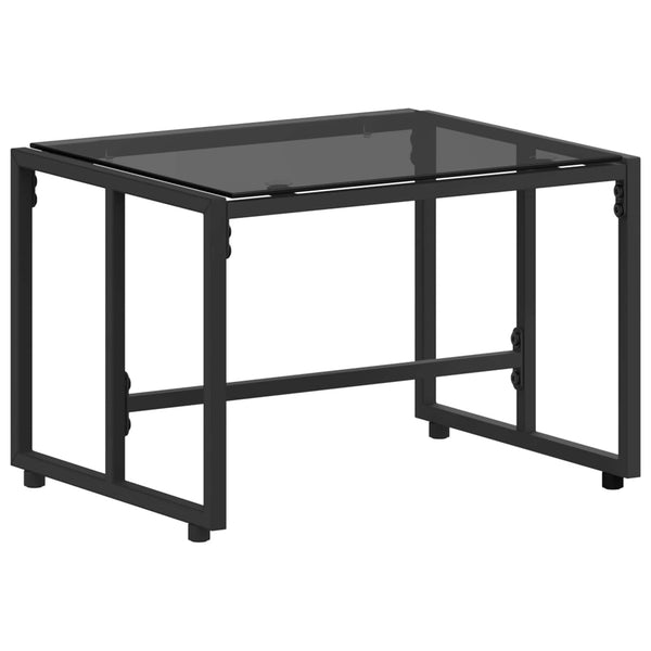 Rattan Möbelset 3-teilig mit Kissen, Schwarz/Creme