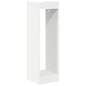 Weißer Pflanzenständer mit Regal, 100 cm hoch