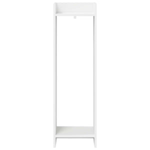 Weißer Pflanzenständer mit Regal, 100 cm hoch