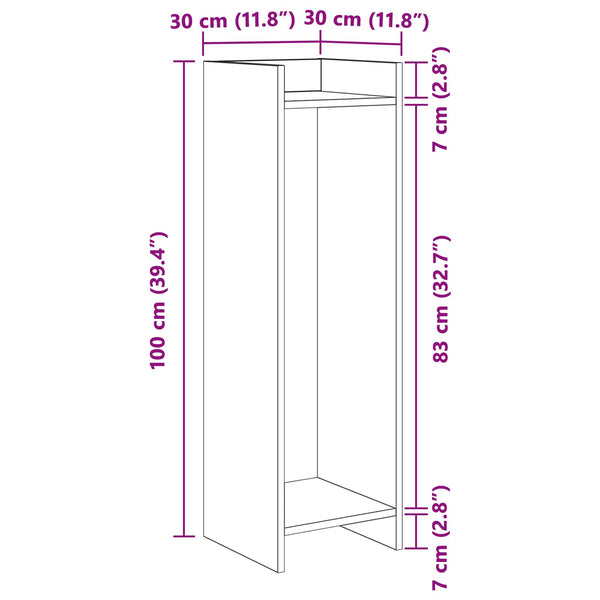 Pflanzenständer Sonoma Eiche 100cm