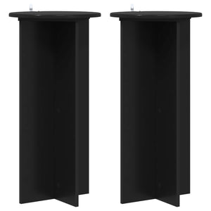 Schwarze Pflanzenständer 2er Set