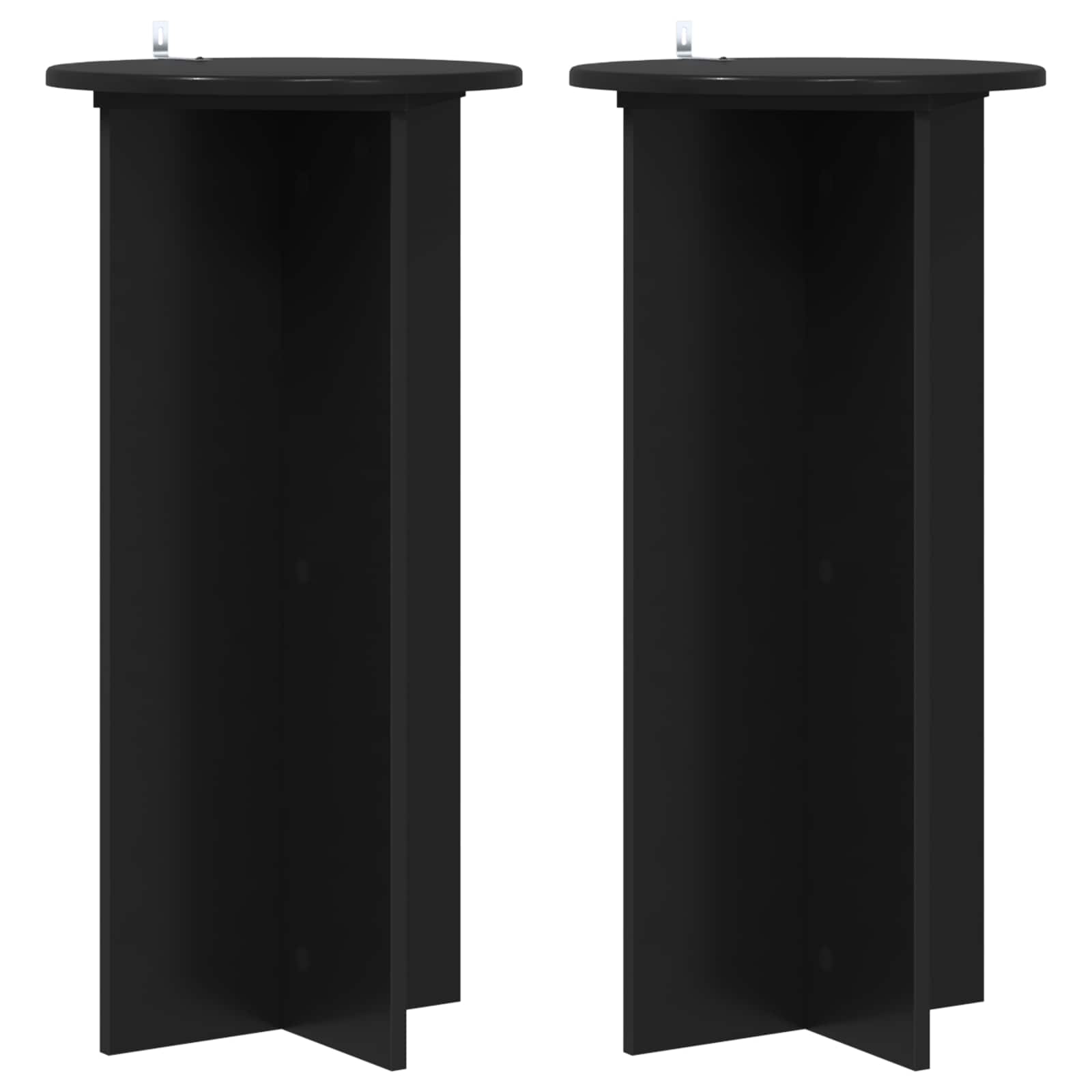 Schwarze Pflanzenständer 2er Set