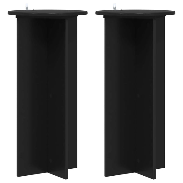 Schwarze Pflanzenständer 2er Set