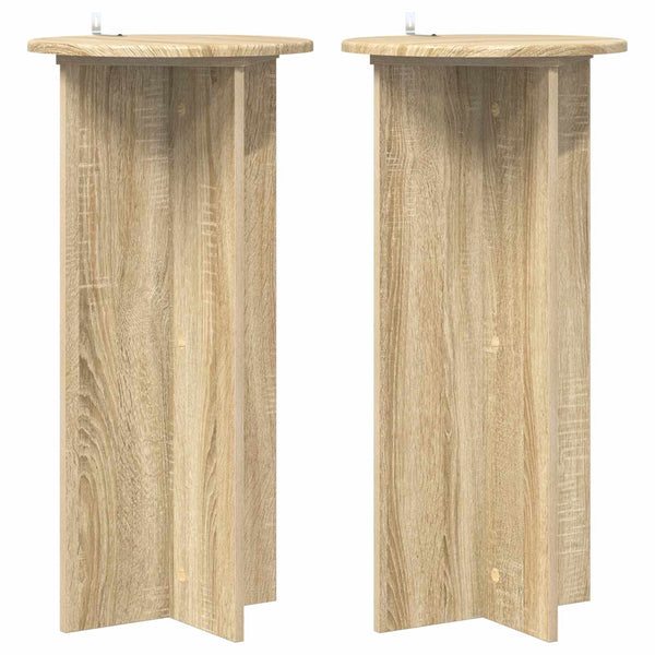 Pflanzenständer 2er Set Sonoma Eiche 80cm