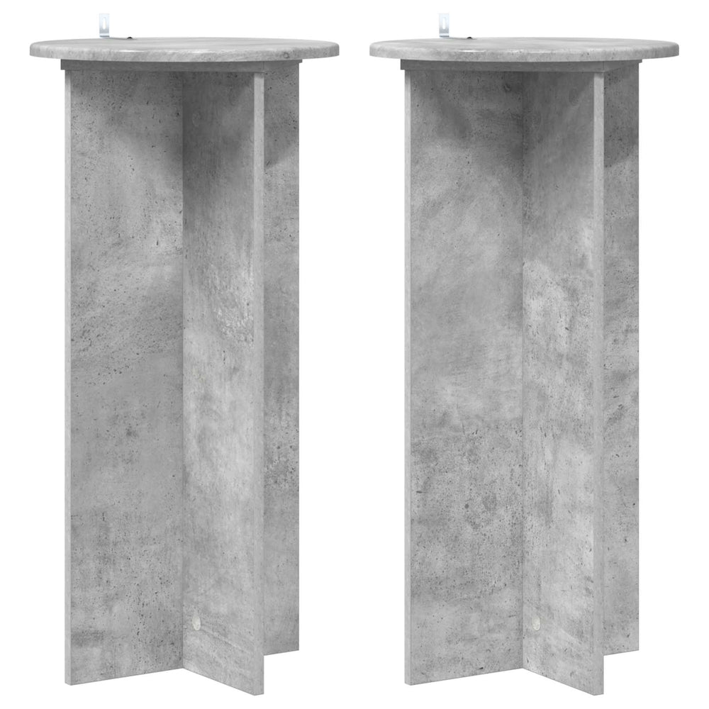 Pflanzenständer 2er Set Betongrau 80cm