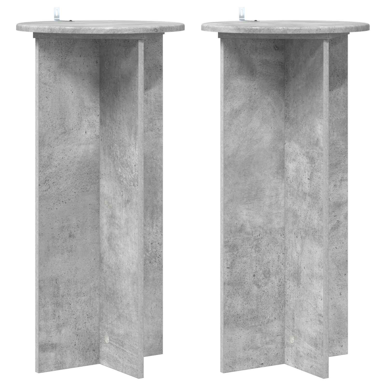 Pflanzenständer 2er Set Betongrau 80cm