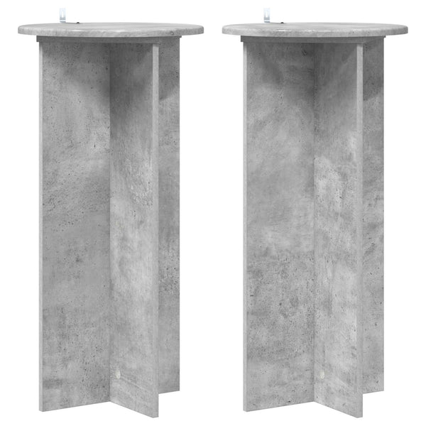 Pflanzenständer 2er Set Betongrau 80cm
