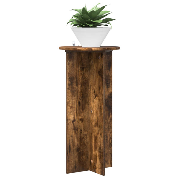 2er-Set Pflanzenständer Geräucherte Eiche 80cm
