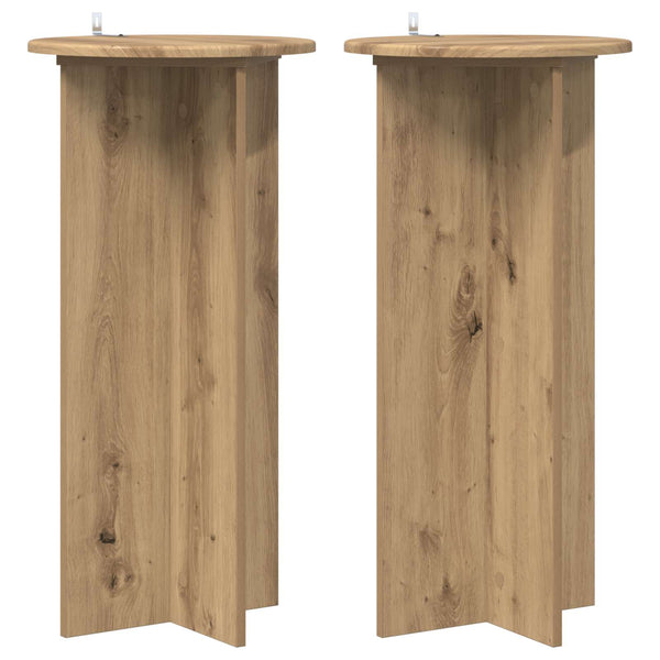 Pflanzenständer 2er Set Artisan Eiche 80cm