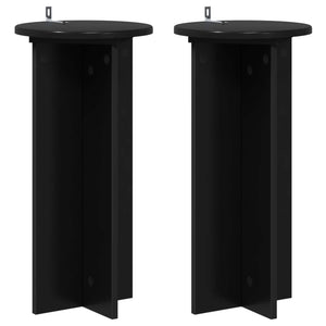 Schwarze Pflanzenständer 2er Set