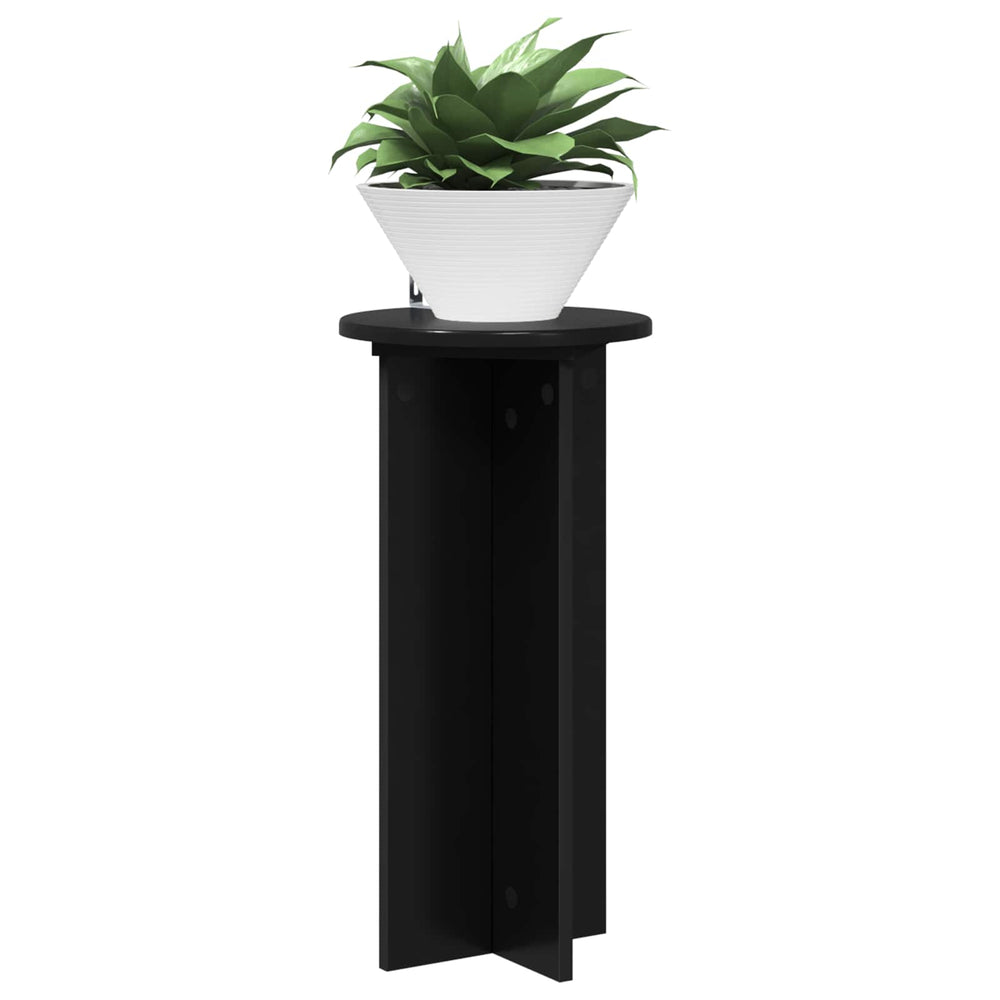 Schwarze Pflanzenständer 2er Set
