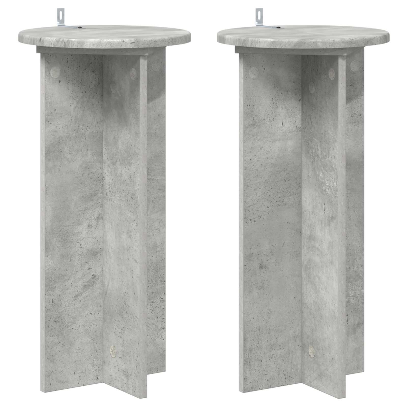 Pflanzenständer 2er Set Betongrau 60cm
