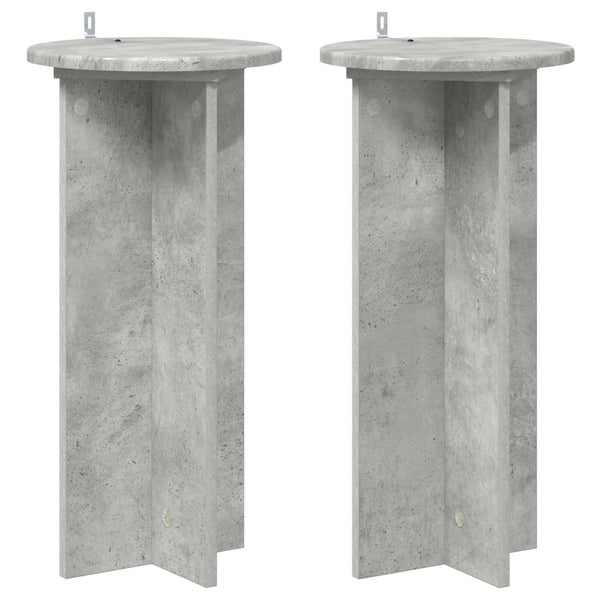 Pflanzenständer 2er Set Betongrau 60cm