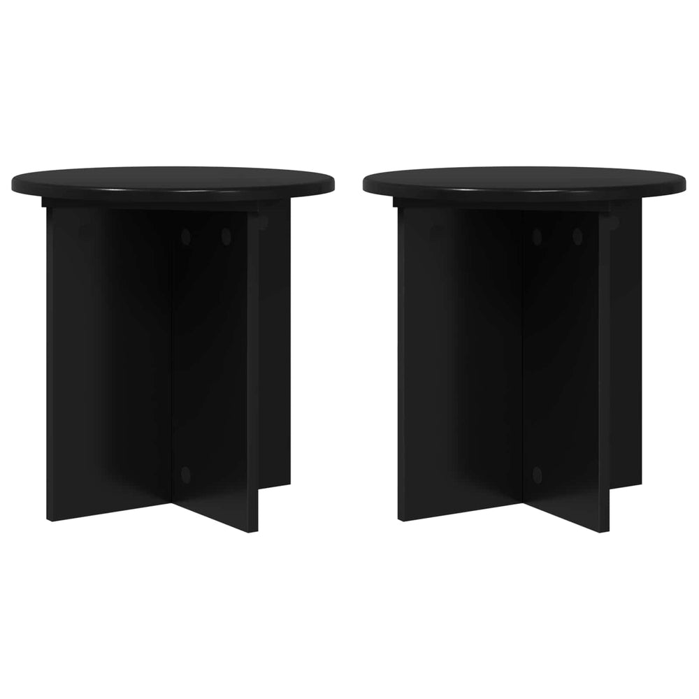 Schwarze Pflanzenständer 2er Set 40cm