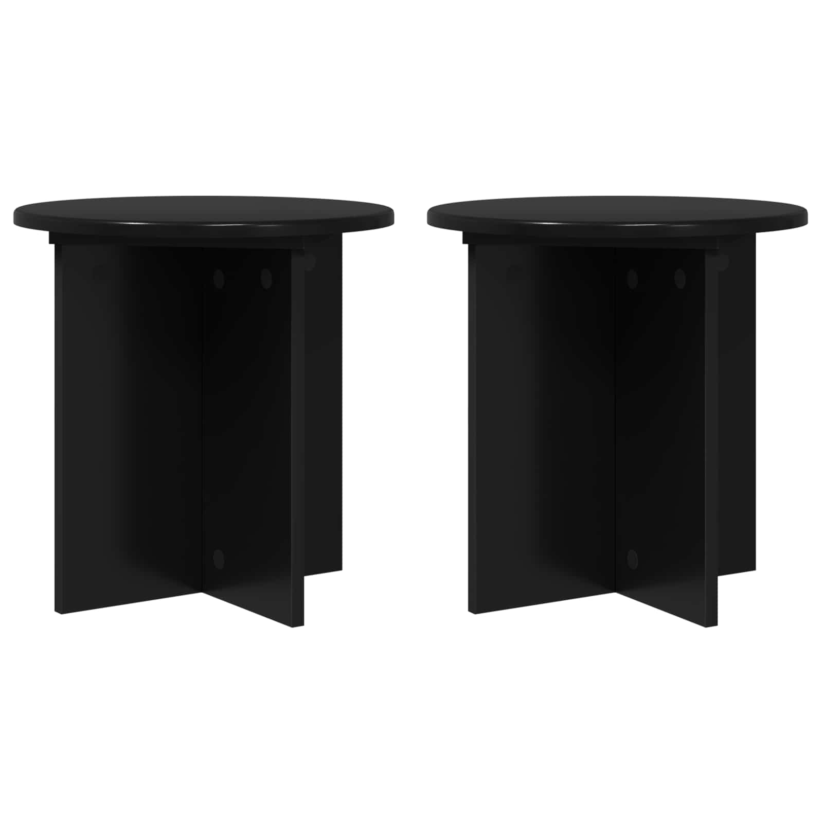 Schwarze Pflanzenständer 2er Set 40cm