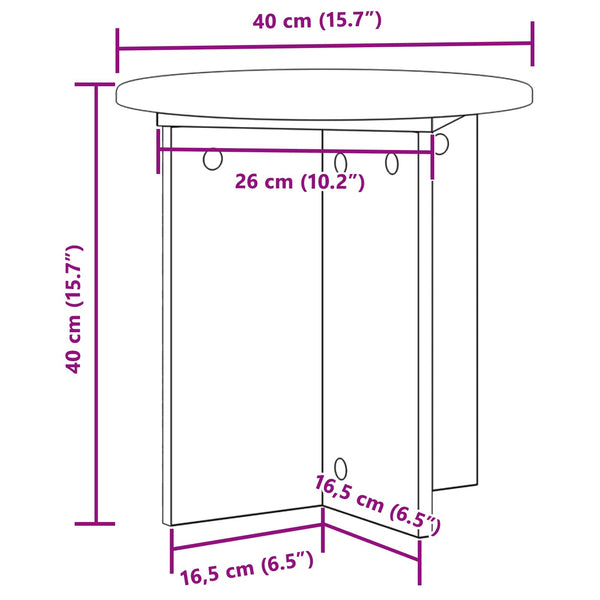 Pflanzenständer 2er Set Betongrau 40cm