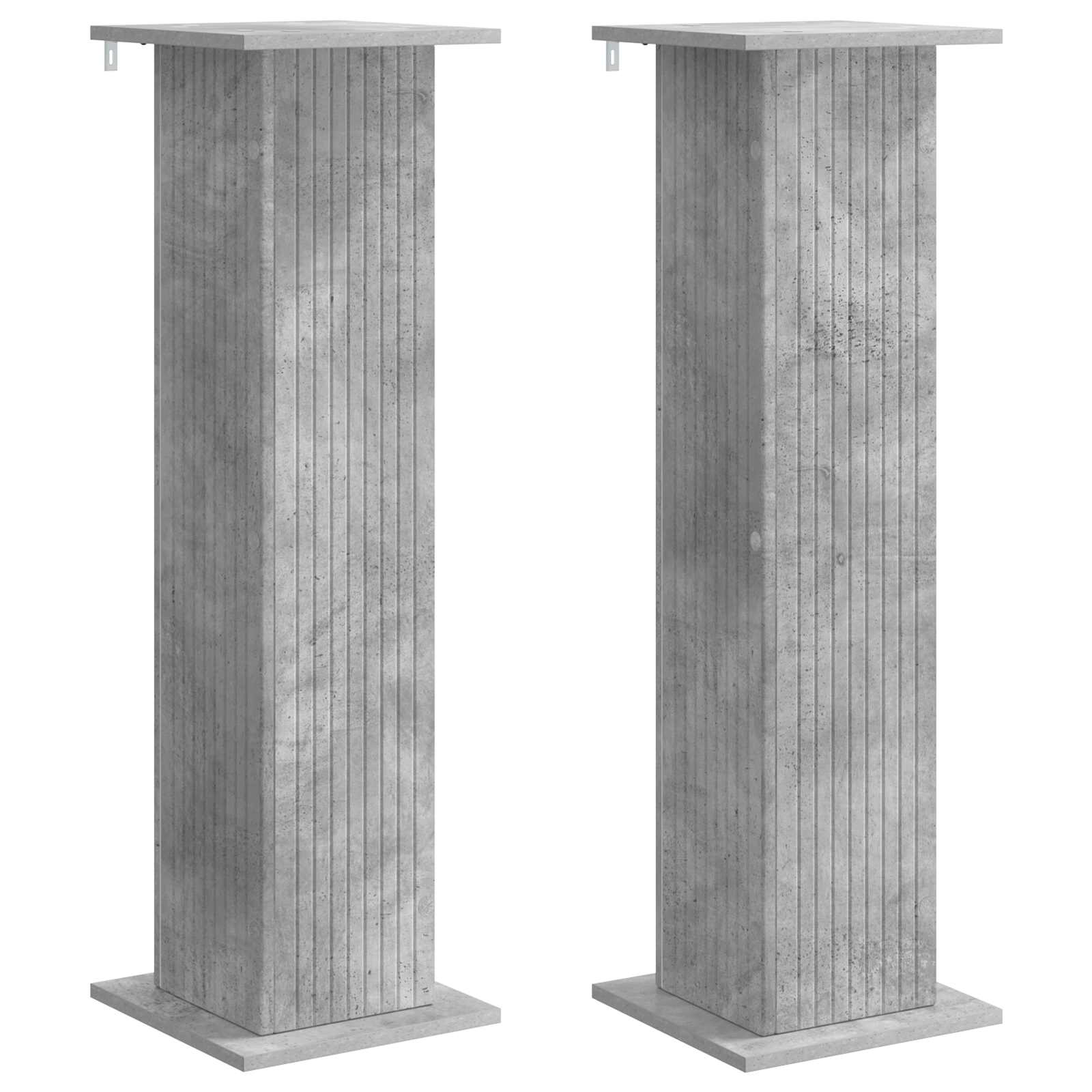 Pflanzenständer 2er-Set Betongrau 100,5cm