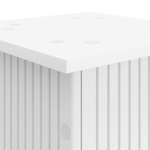 vidaXL Support de plantes blanc 30,5 x 30 x 80,5 cm Bois d'ingénierie