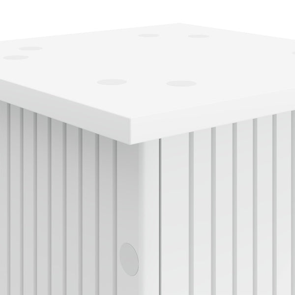 vidaXL Support de plantes blanc 30,5 x 30 x 80,5 cm Bois d'ingénierie