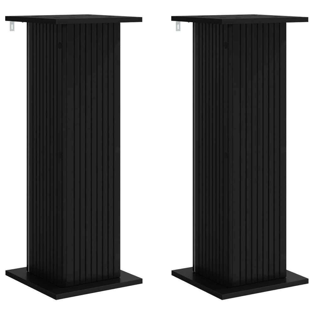 Schwarze Pflanzenständer 2er Set